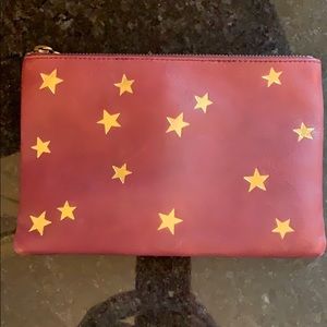 Madewell leather clutch